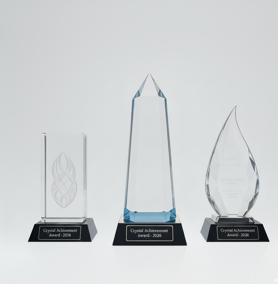 Premium Crystal Achievement Awards – Personalized Recognition