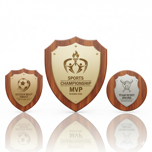 Premium Sports Wooden Shields – Perpetual Team Victory Award